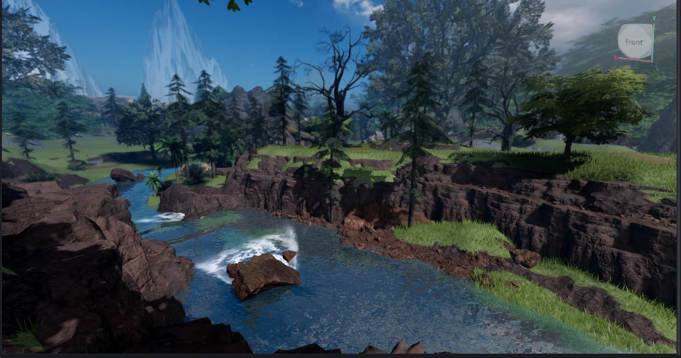 Cinematic Forest render 3
