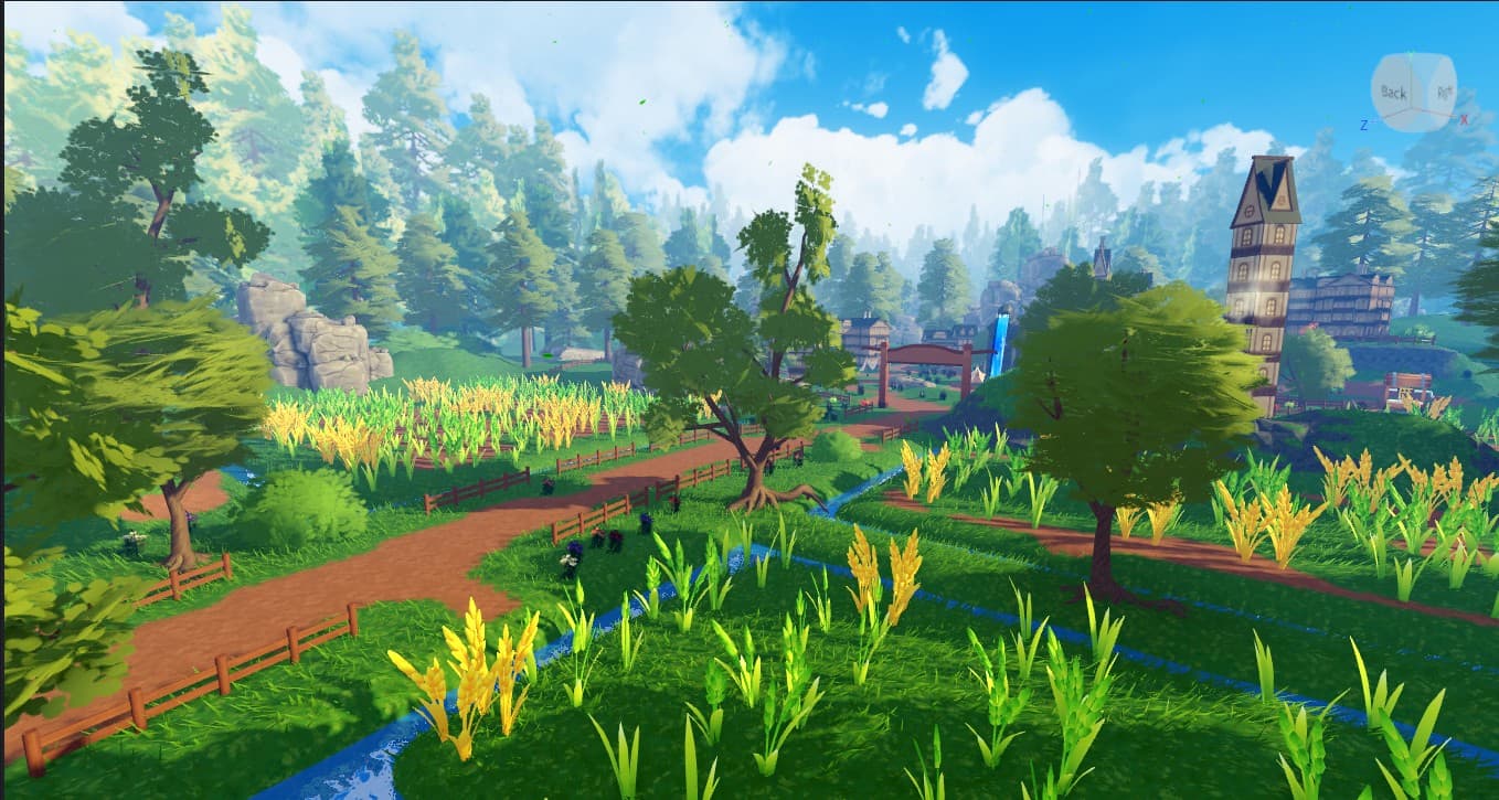 Anime Village render 2